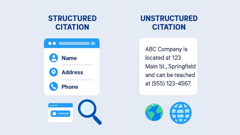 Structured and Unstructured Citations