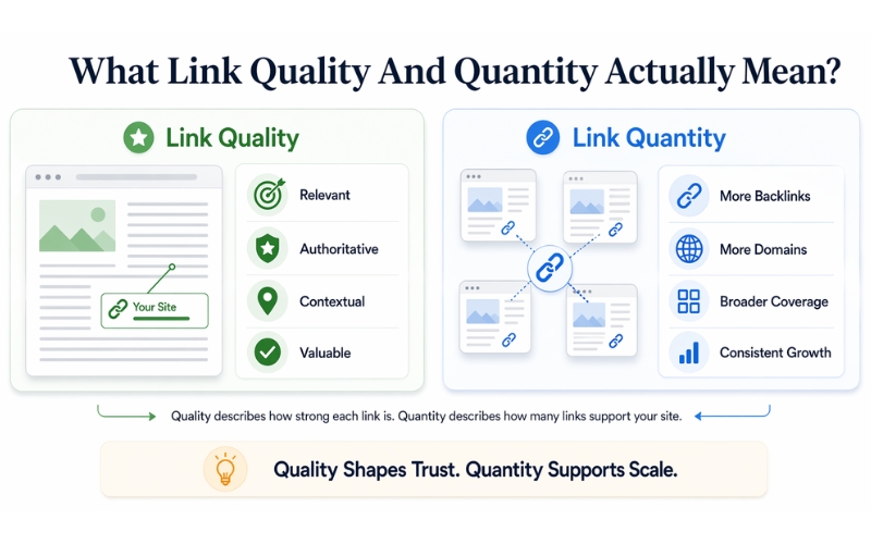 What Link Quality And Quantity Actually Mean?