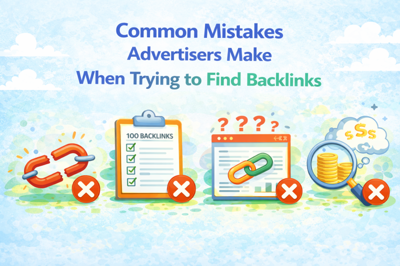 Common mistakes advertisers make when trying to find backlinks