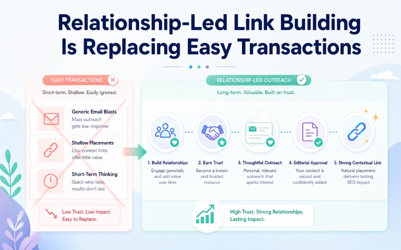 Relationship-Led Link Building Is Replacing Easy Transactions