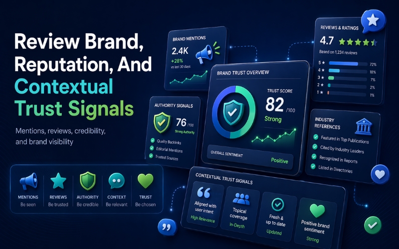 Review Brand, Reputation, And Contextual Trust Signals