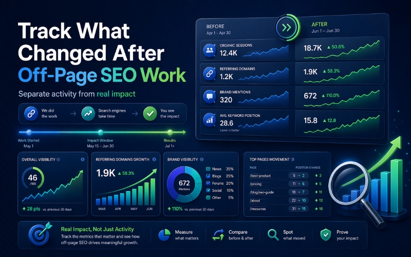 Track What Changed After Off-Page SEO Work