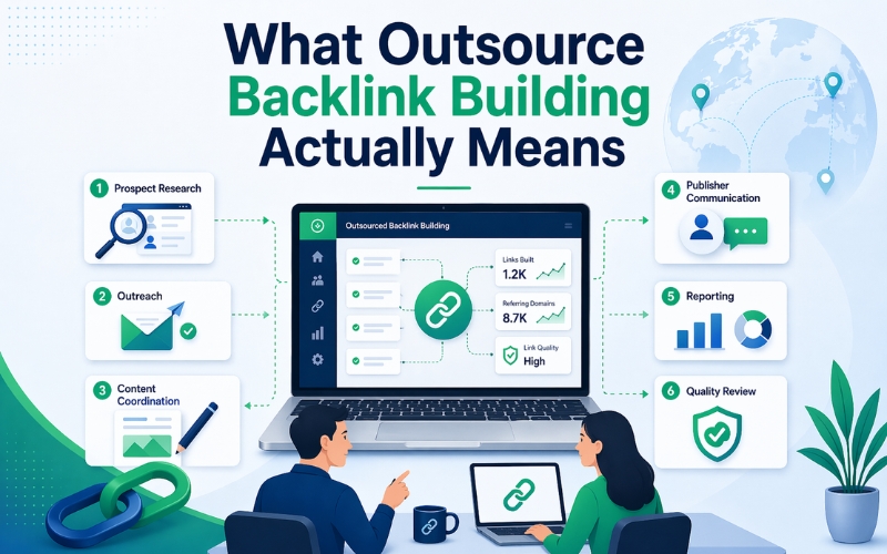 What Outsourcing Backlink Building Actually Means