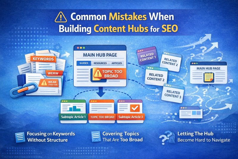 Common Mistakes When Building Content Hubs For SEO