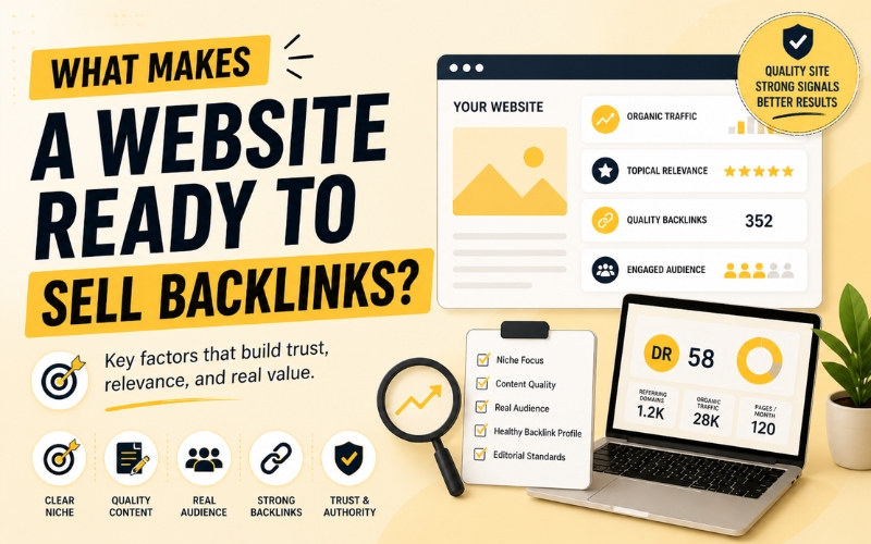 How To Sell Backlinks: A Practical Guide For Publishers 1 What Makes A Website Ready To Sell Backlinks?